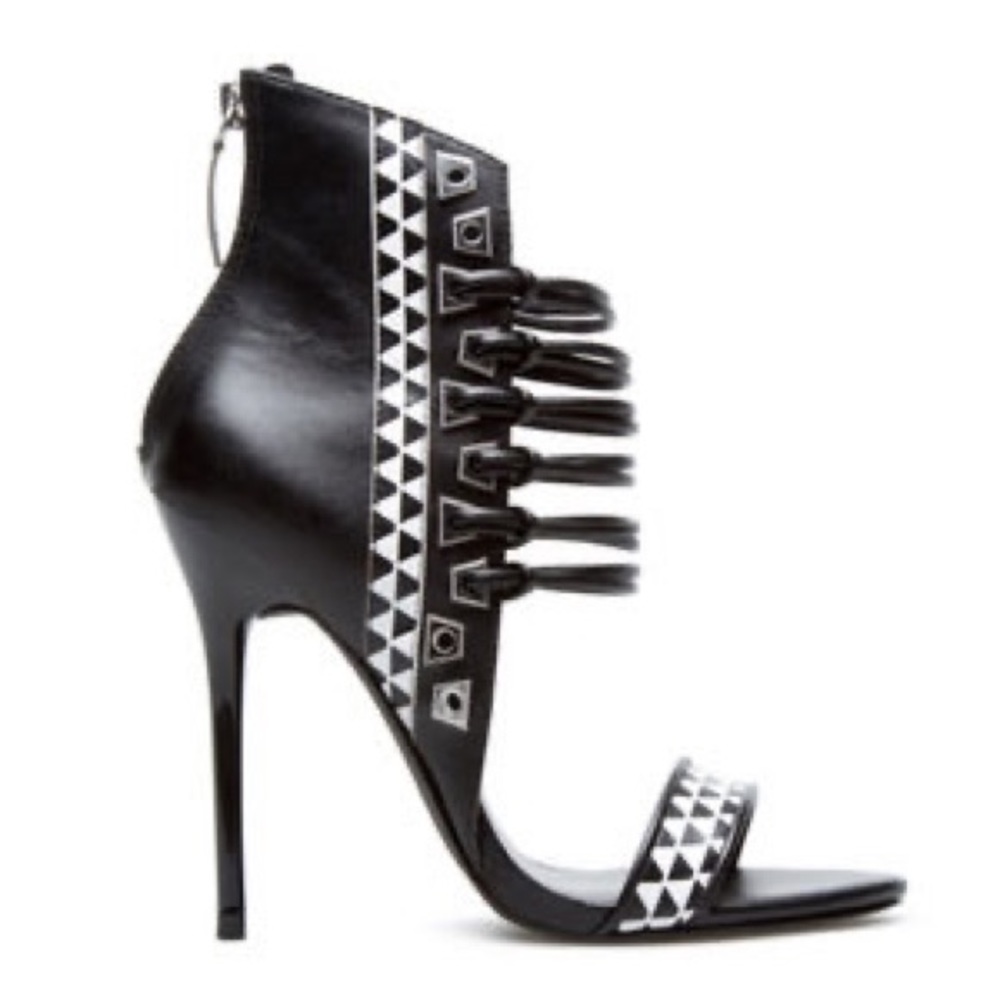 Paper Fox Kit Heels in Black & White